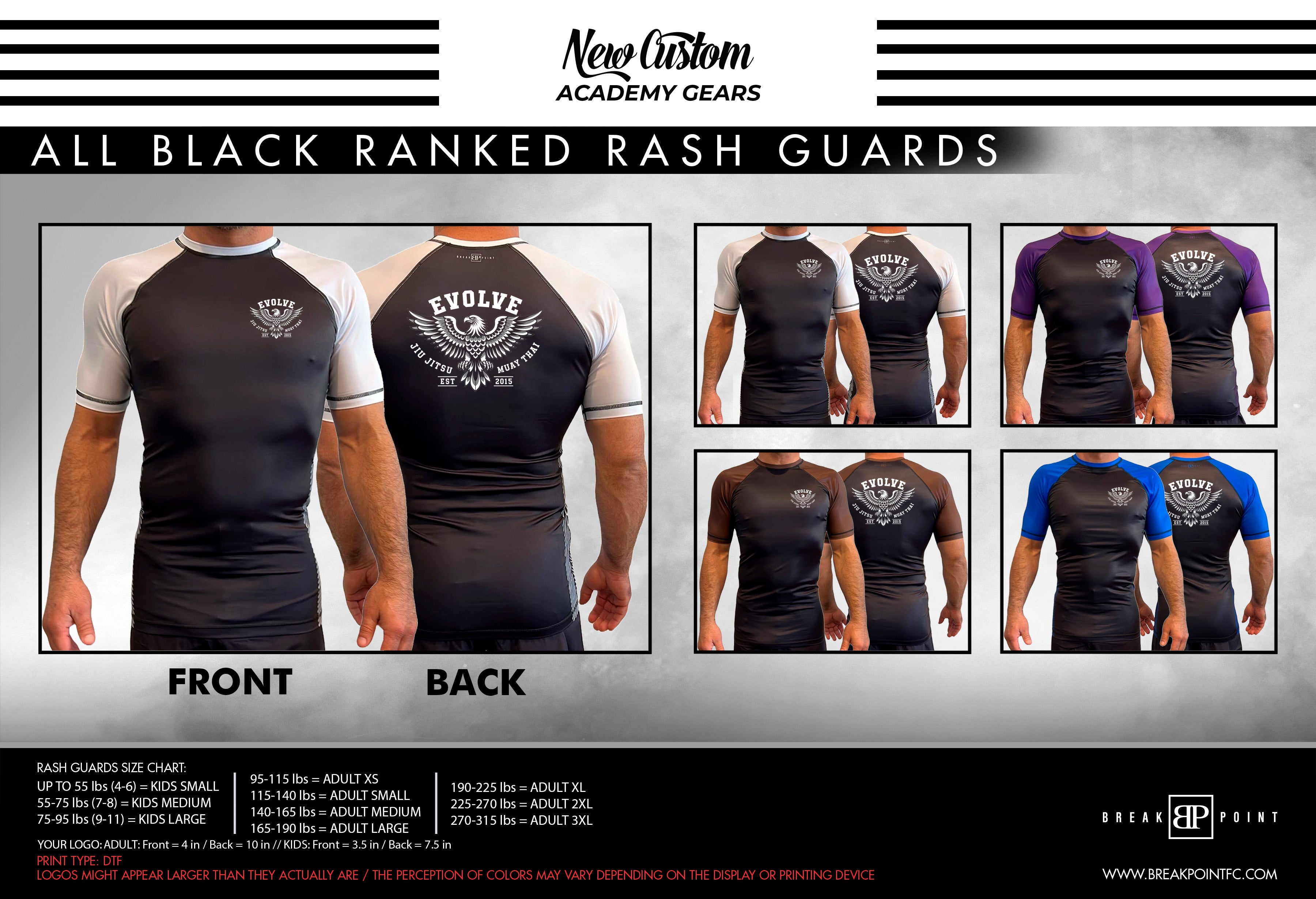 Short Sleeve Ranked Rashguards